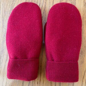 Red Felted Cashmere Mittens from John Scott - Hawick, Scotland Sweater